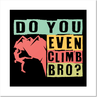 Do You Even Climb Bro? Posters and Art